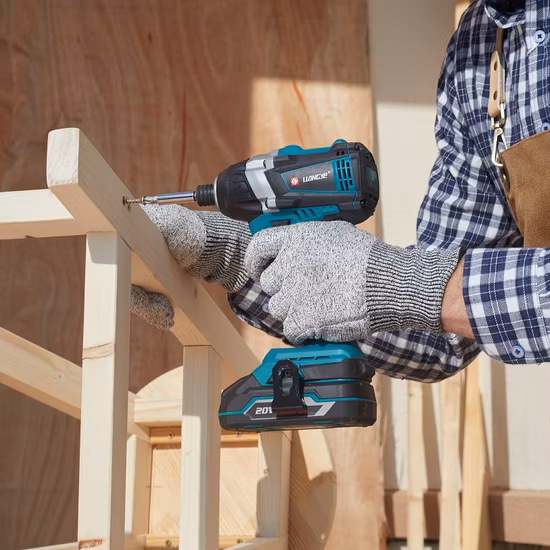 Conjuntos de ferramentas elétricas de bateria Liangye 20V Kits combinados de furadeira de martelo sem fio e driver de impacto