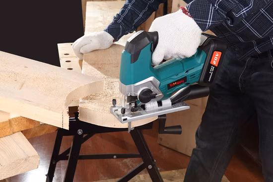 Behappy Serra de gabarito sem fio Serra de metal para corte de madeira sem fio